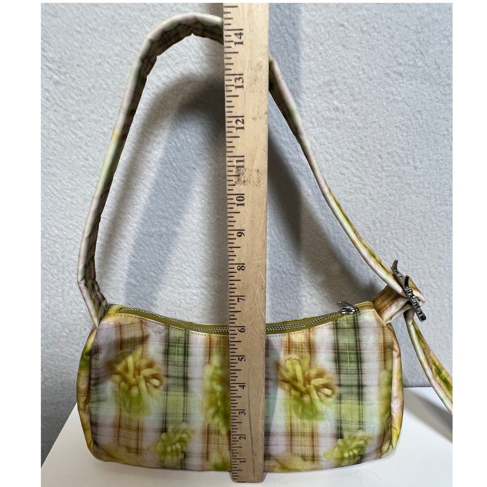 BAGGU x Collina Strada Women Shoulder Bag Cargo Plaid OS Green NWT Utility - Picture 4 of 13